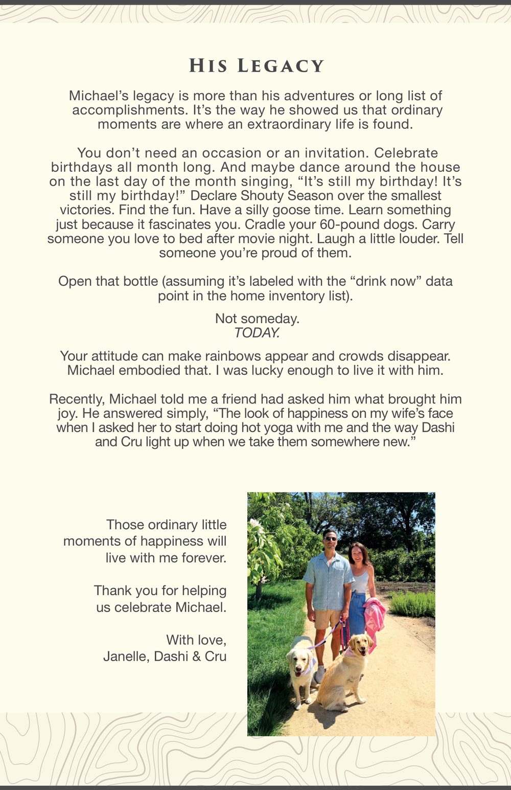 A few things about Michael, page 7